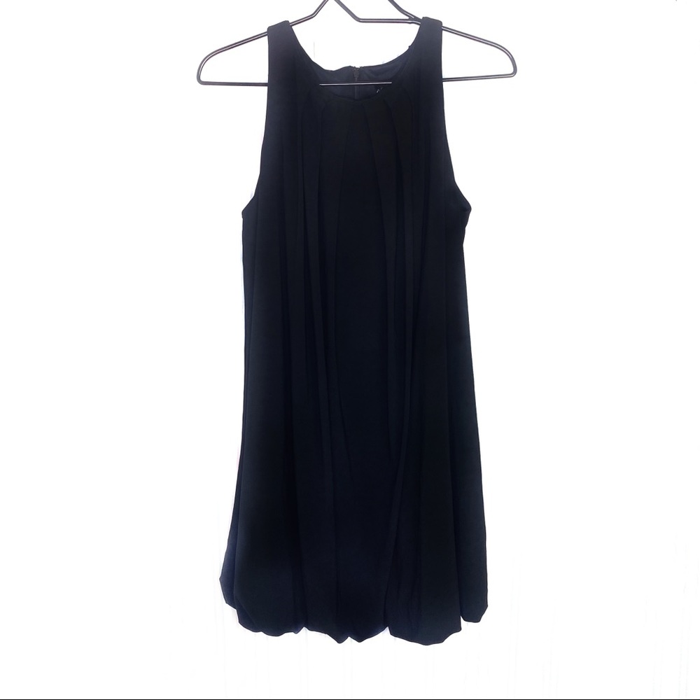 NWT ABS Black Sleeveless Bubble Mini Dress Small